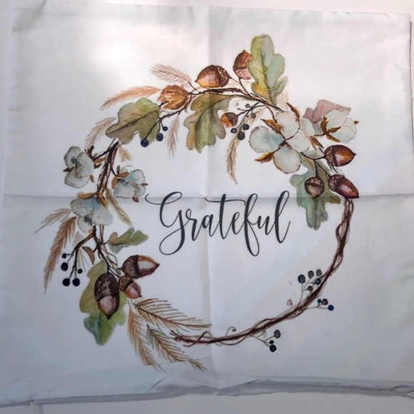 Pillow Cover Grateful Print - Picture 2 of 6